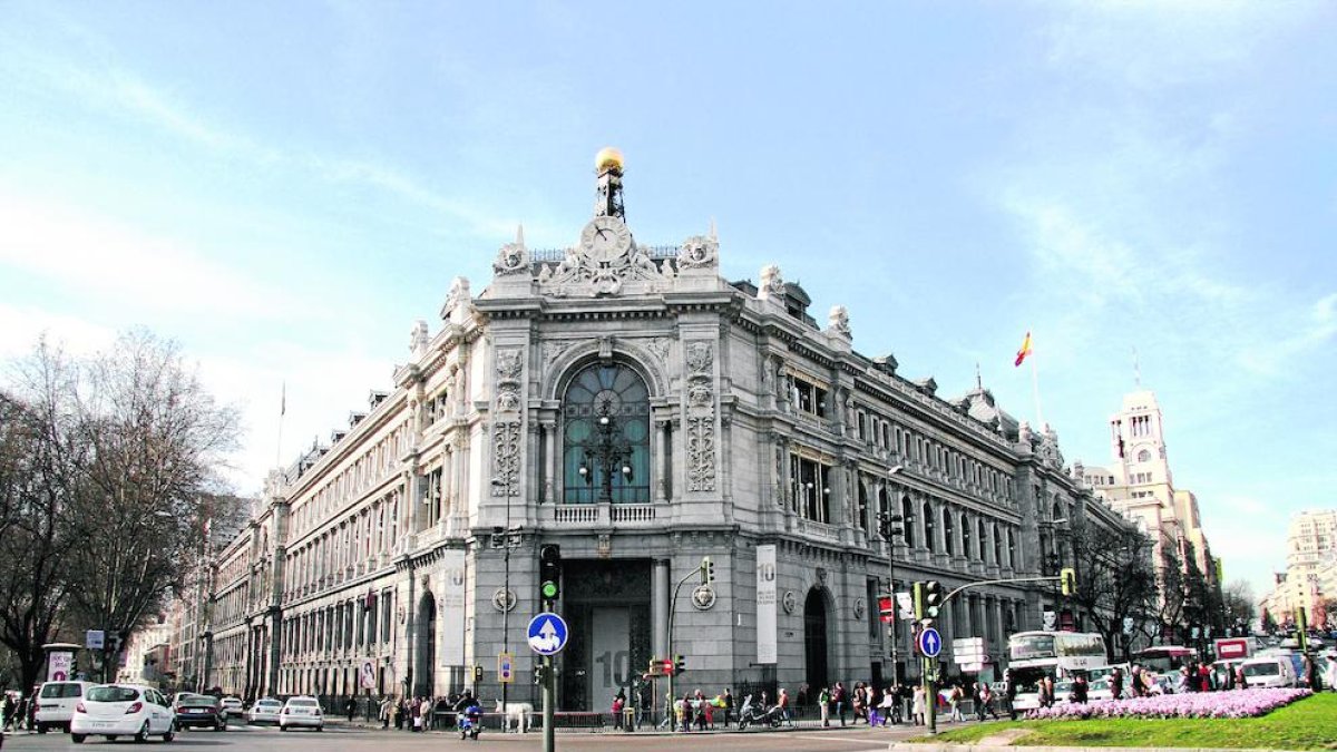 Imagen de la sede central del Banco de España en Madrid. 