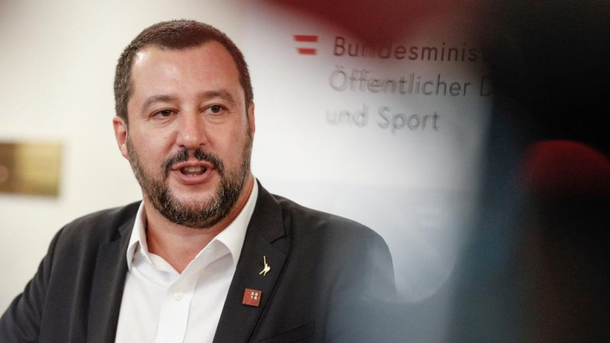 El ministro del Interior italiano y líder de la Liga, Matteo Salvini.