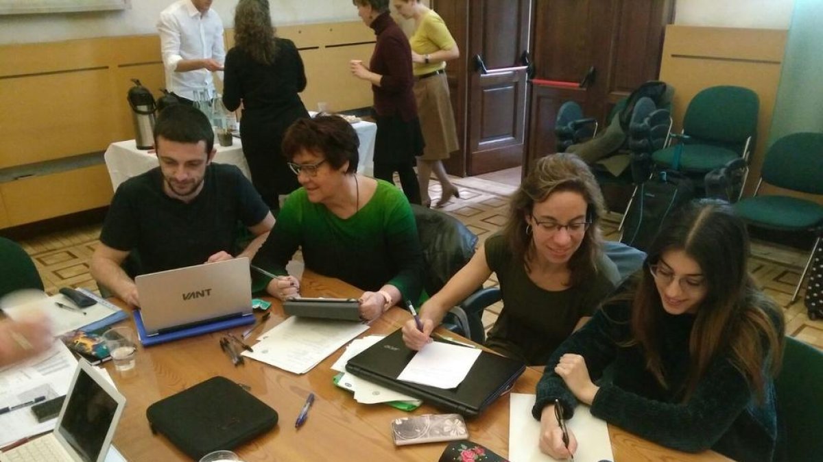 Encuentro de los investigadores en la Universidad de Turín.