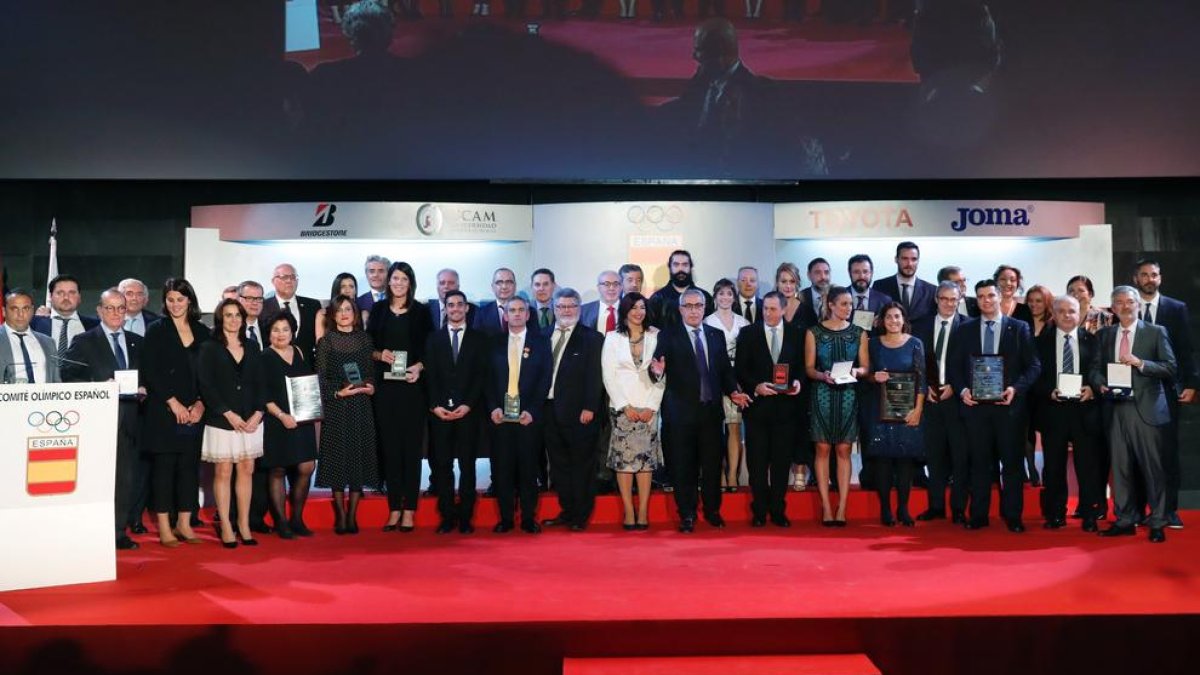 Saül Craviotto fue uno de los premiados en la gala del Comité Olímpico Español, que se celebró ayer en Madrid.