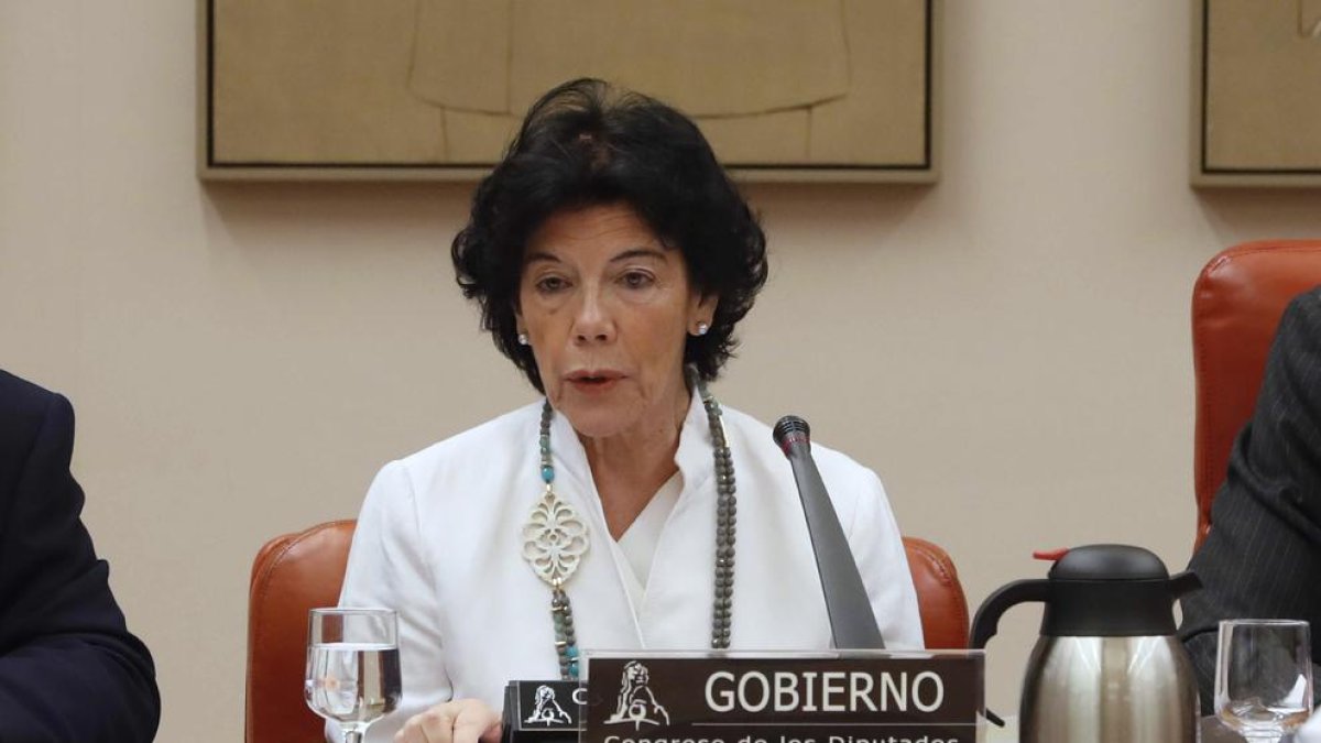 La ministra de educación y Formación Profesional, Isabel Celaá.