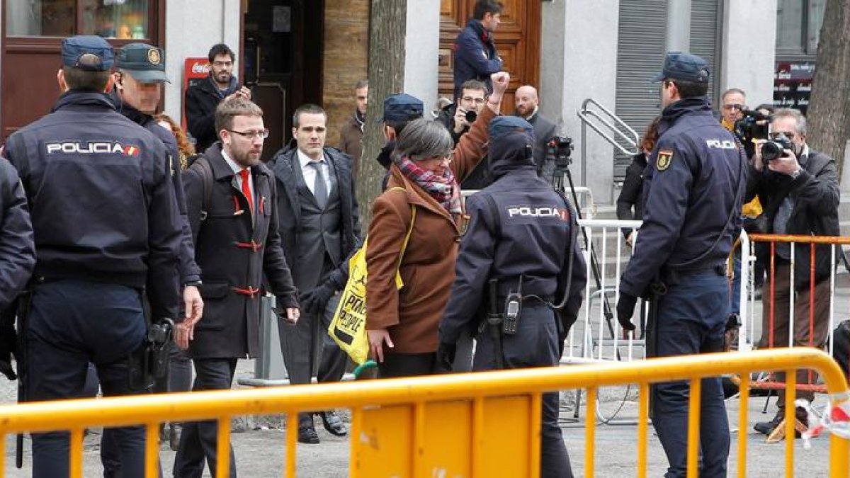 Boya, a la seua arribada al Tribunal Suprem aquest dimecres.