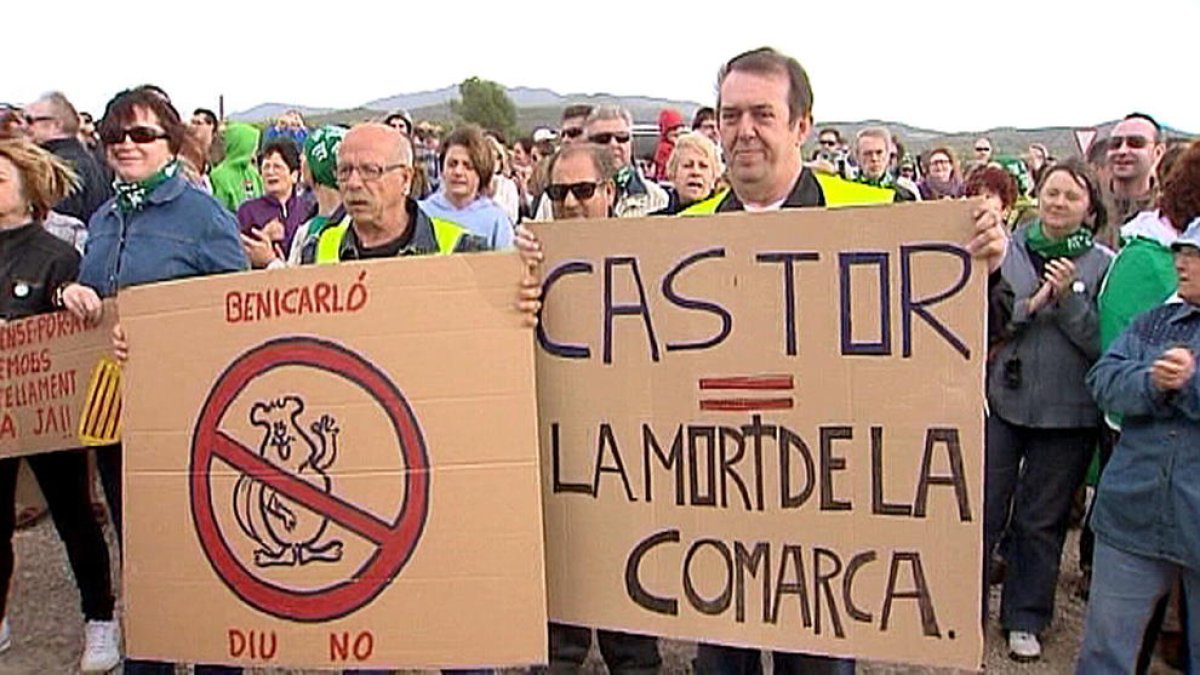Imatge d’arxiu d’una protesta contra el projecte Castor.