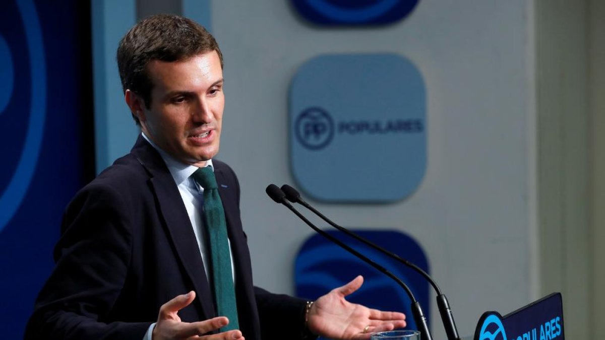 El líder del PP, Pablo Casado.