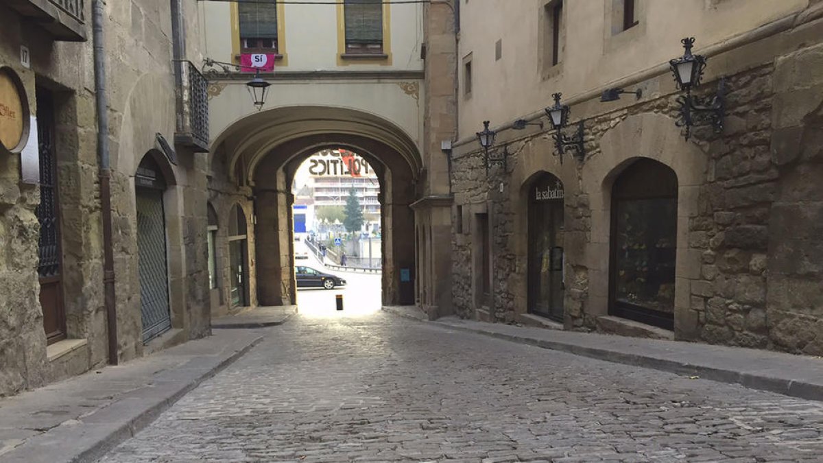 La calle Sant Miquel de Solsona que se reformará en diciembre.