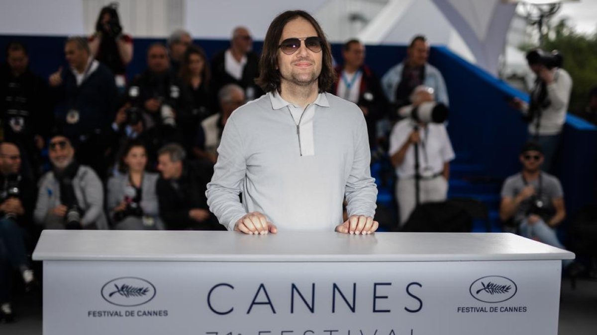 David Robert Mitchell, ayer en el Festival de Cannes. 