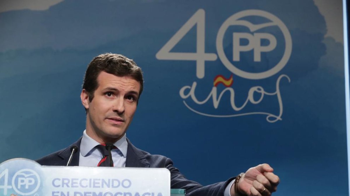 El vicesecretari de Comunicació del PP, Pablo Casado.