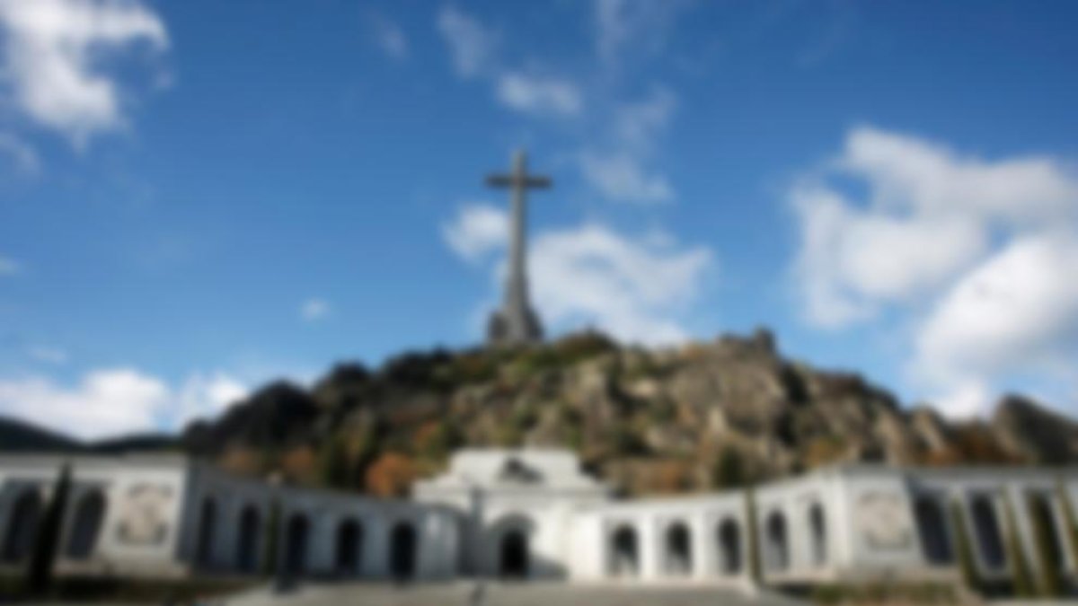 Vista del Valle de los Caídos, en San Lorenzo del Escorial. 