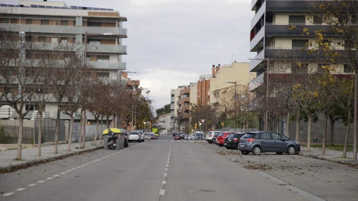 Vista general de la avenida de Fontanet, en La Bordeta. 