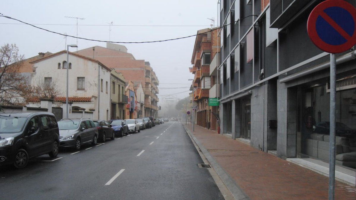 La avenida Catalunya de Mollerussa. 