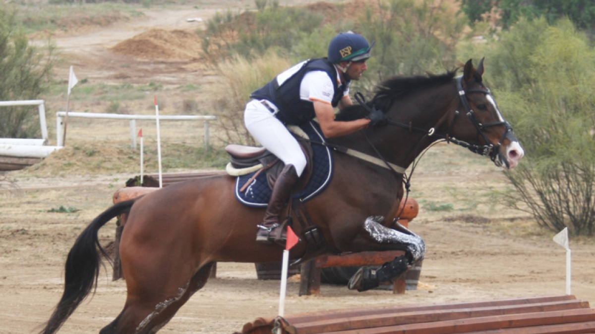 Albert Hermoso, amb el seu cavall Nereo CP, durant un concurs d’aquesta temporada.