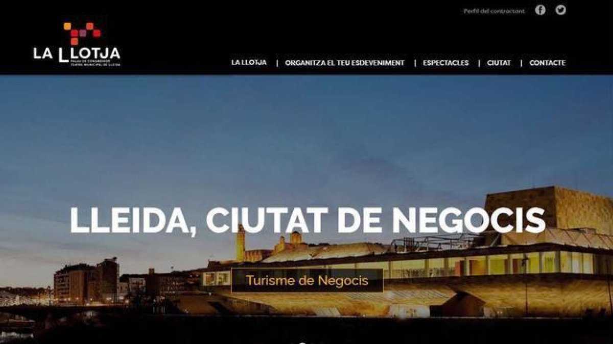 El palau de congressos La Llotja estrena nou web i renova la seva imatge corporativa