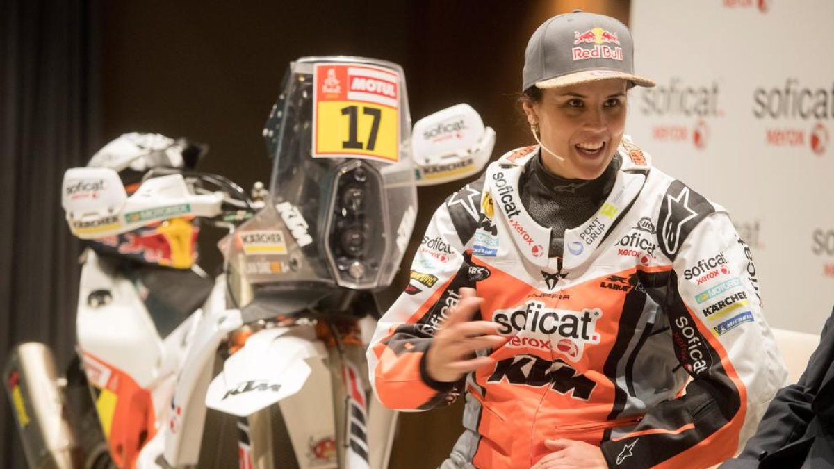 Laia Sanz, en una imagen reciente, partió ayer hacia Lima para disputar su noveno Dakar.
