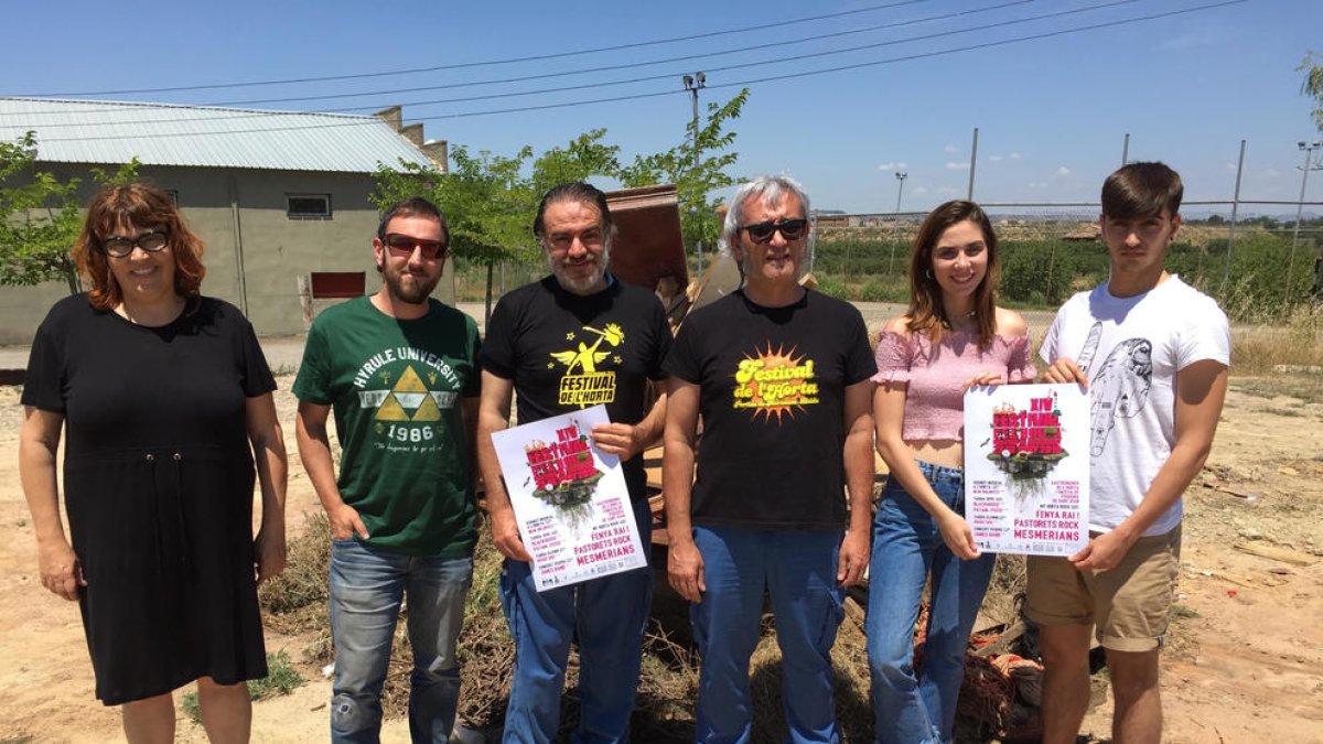 La presentación del Festival de l’Horta tuvo lugar ayer en la partida de Marimunt de Lleida. 