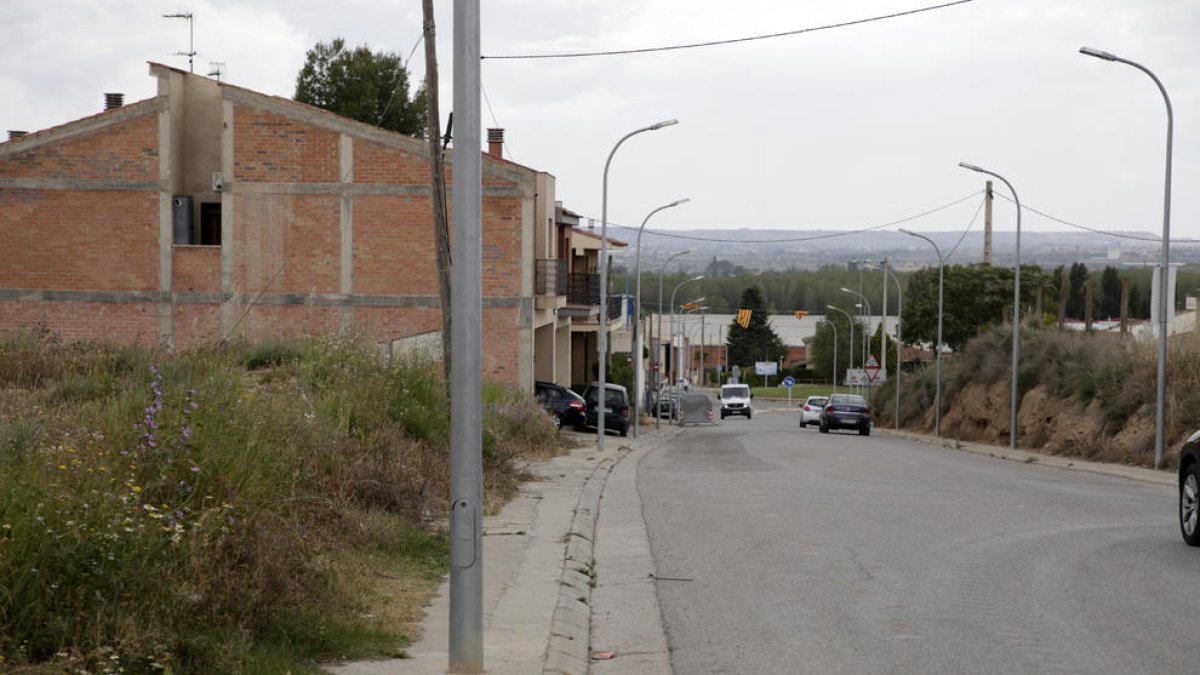 El primer tramo de la avenida de Catalunya que da acceso a Alcoletge y donde se actuará.