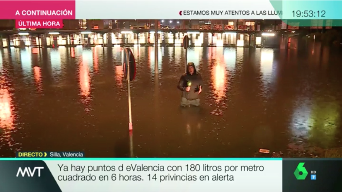 Javier Borràs, en ple directe.