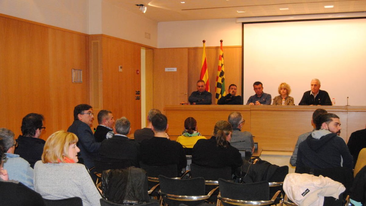 El ple d’ahir a la nit del consell comarcal del Pla d’Urgell.