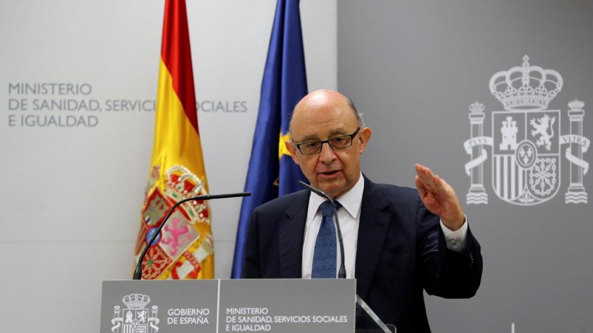 El ministro de Hacienda y Función Pública, Cristóbal Montoro.