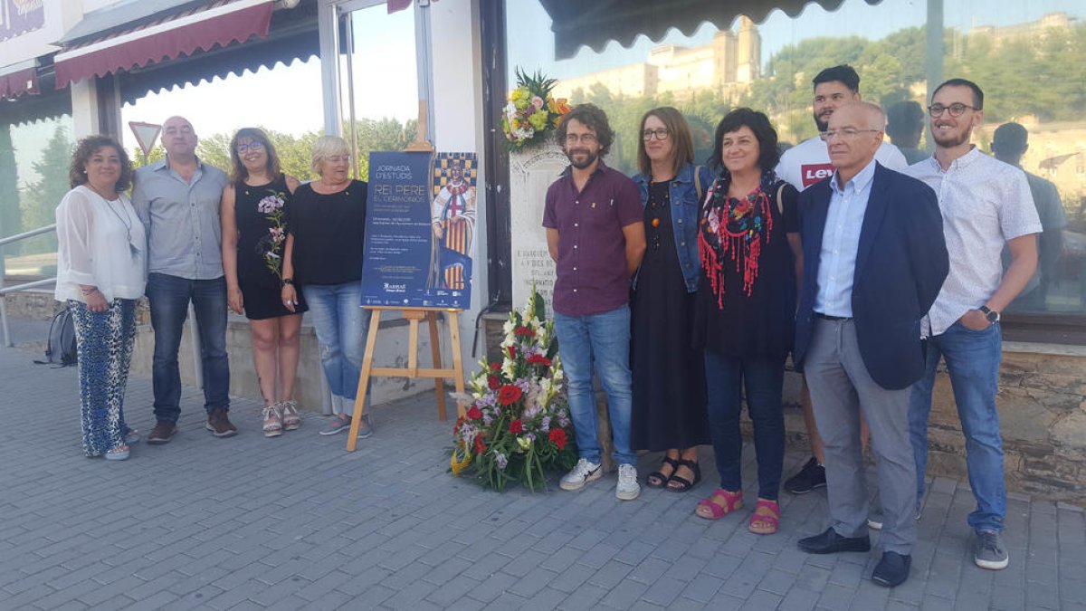 Organizadores e historiadores presentaron ayer en Balaguer esta jornada de estudios.