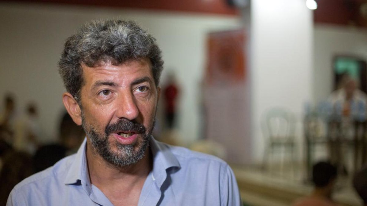 El director de cine español Alberto Rodríguez, durante la muestra.