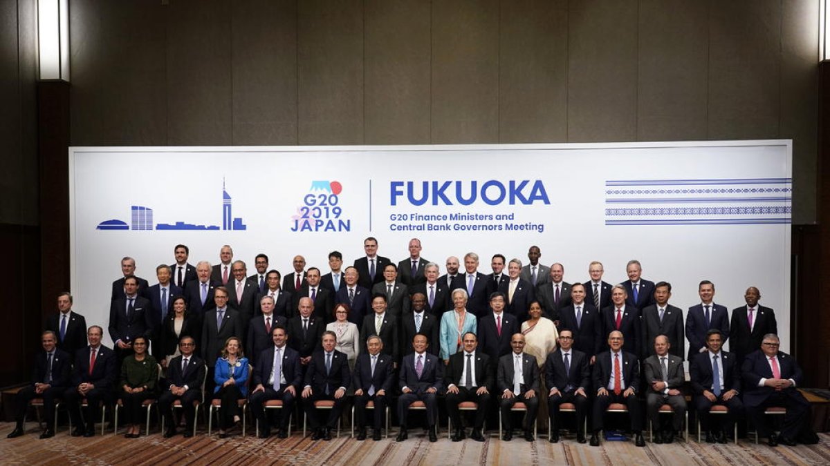 Imagen de los participantes en el encuentro del G-20, ayer.