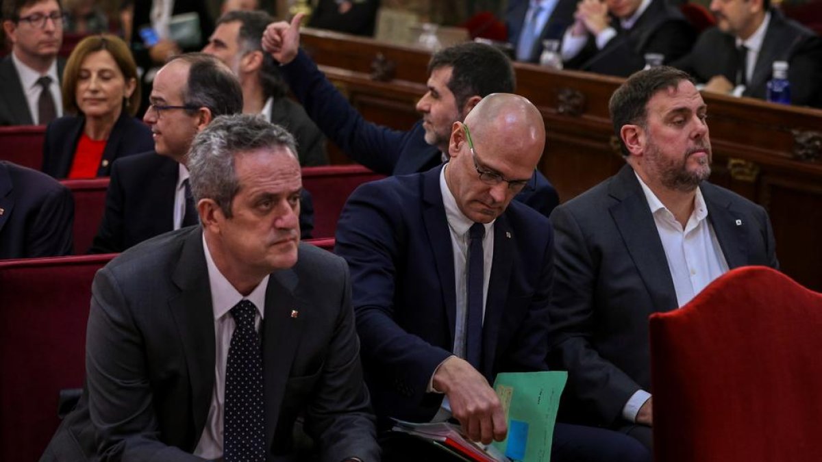 Joaquim Forn, durante el juicio del 'procés'