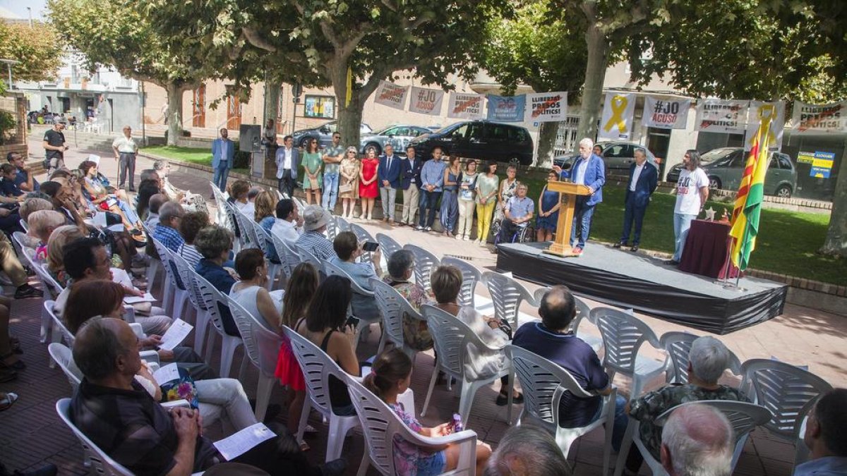 La entrega del Premi Estel de Bellpuig a Josep Maria Matamala. 