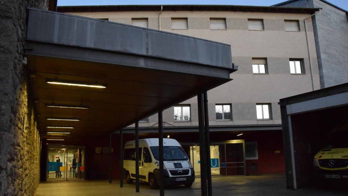 La fachada del hospital de La Seu d’Urgell el pasado mes de enero.