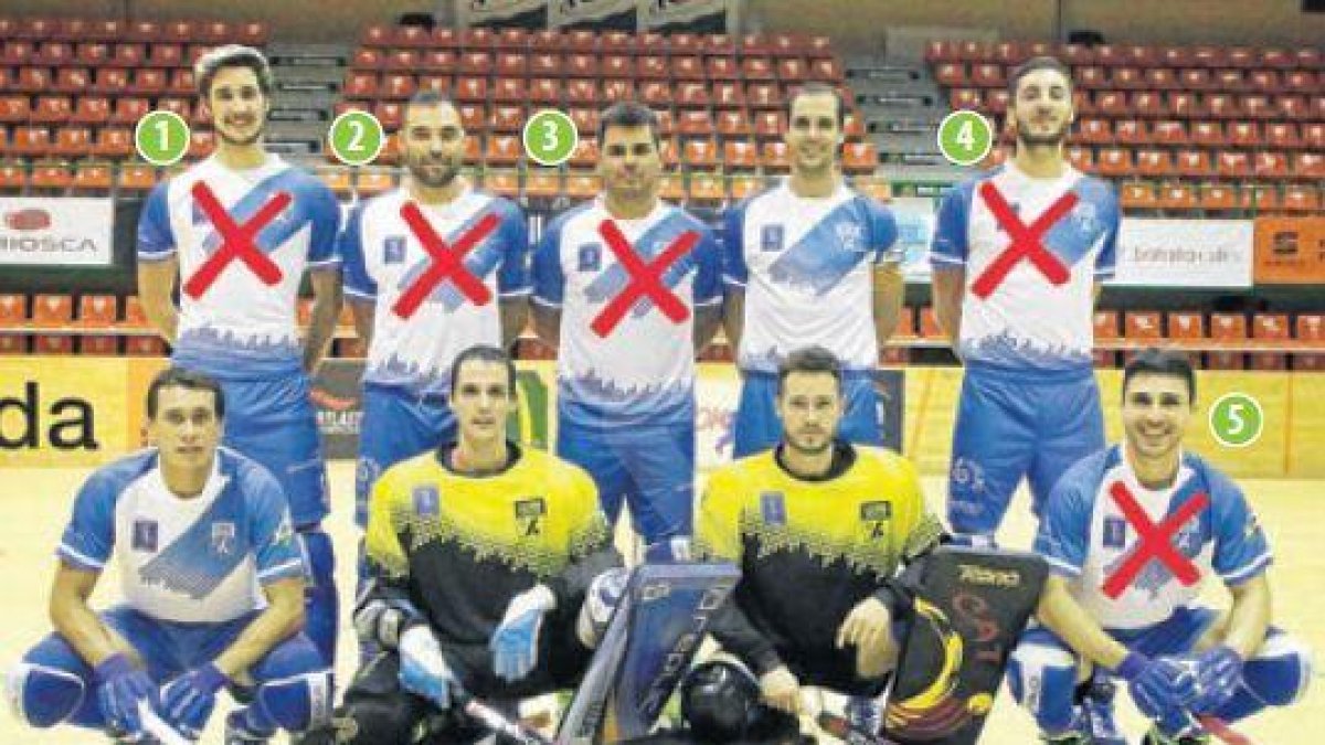 1. Bruno di Benedetto. 2. César Candanedo. 3. Jordi Creus. 4. Roberto di Benedetto. 5. Maxi Oruste.