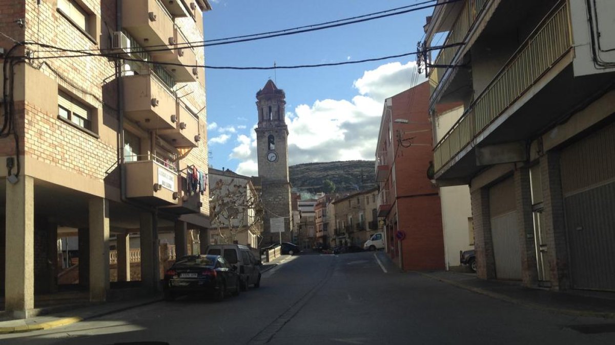 Vista de La Granja d’Escarp, donde ayer tuvo lugar el accidente. 