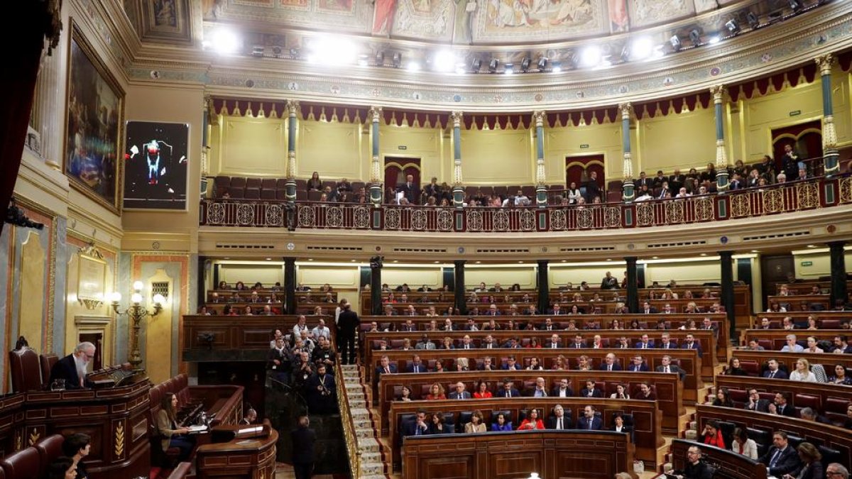 Vista del hemiciclo del Congreso.