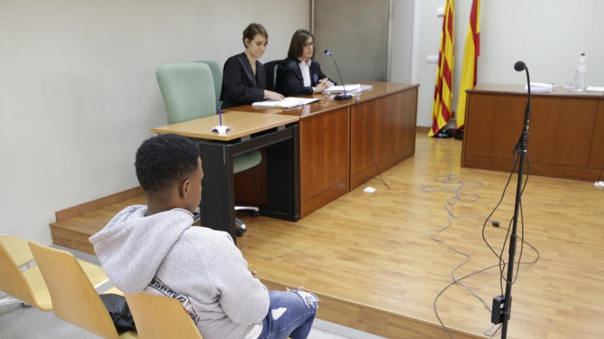 L’acusat, ahir durant la celebració del judici a Lleida.