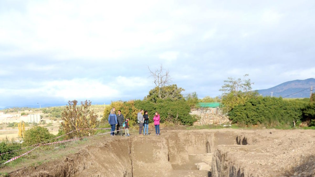 Restos romanos de la última excavación en Aeso, el pasado octubre.
