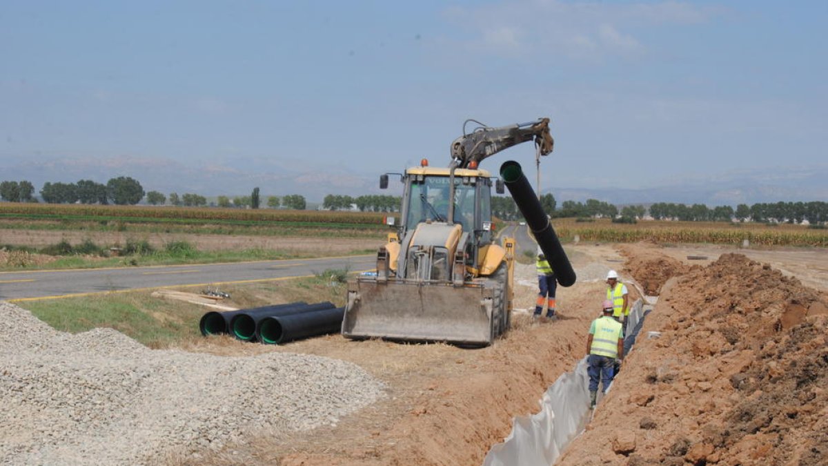 Las obras han empezado por la renovación de la red hidráulica. 