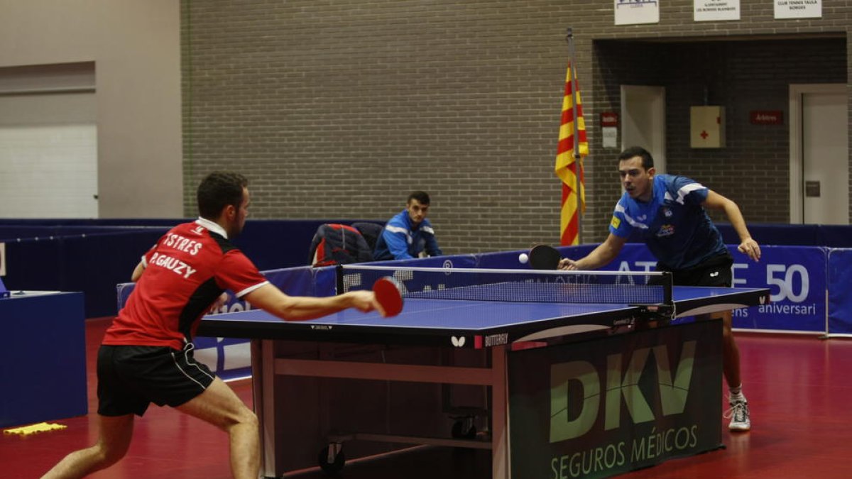 Marc Duran va perdre ahir el partit que va disputar de l’eliminatòria de tornada davant de Paul Gauzy.