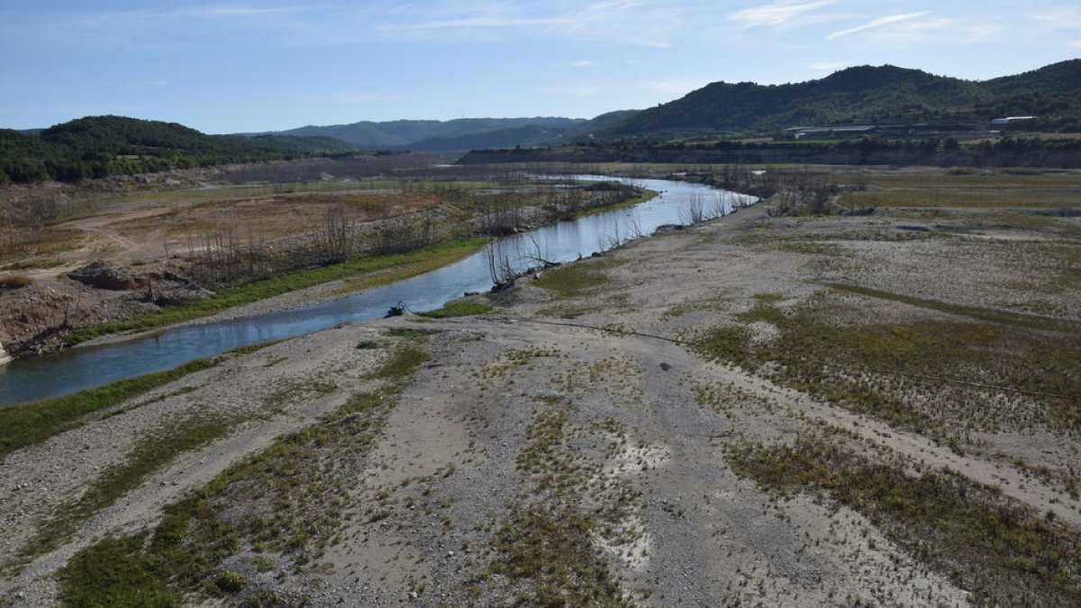 El pantano de Rialb, bajo mínimos por la falta de lluvias de este año