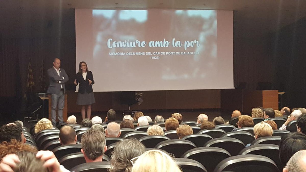 Presentación del documental en el ayuntamiento de Balaguer. 
