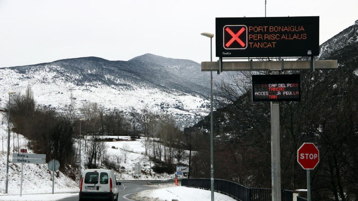 Imatge d'arxiu de l'accés al Port de la Bonaigua.