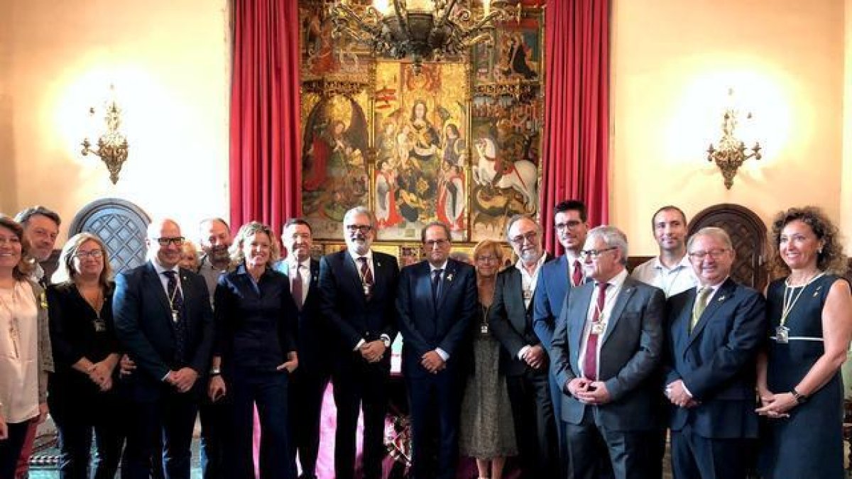 Visita institucional de Quim Torra a la Paeria.