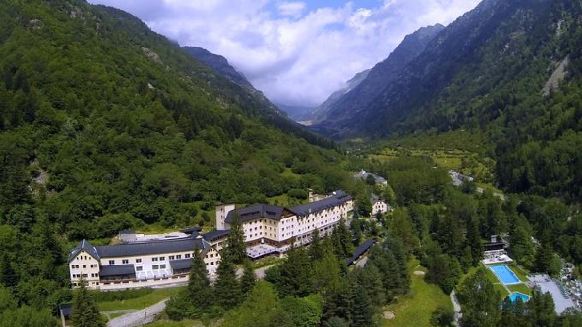 Vista d’arxiu del balneari de Caldes de Boí.