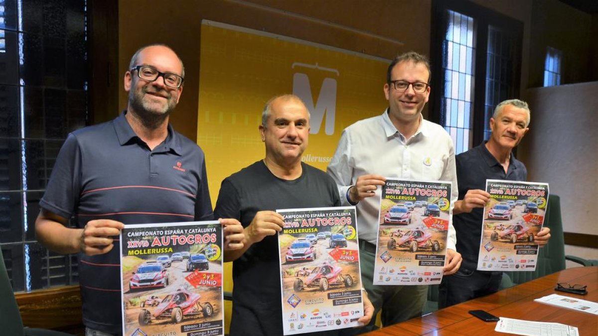 L’organització va presentar ahir la 26 edició del Premi Ara Lleida d’autocròs de Mollerussa.