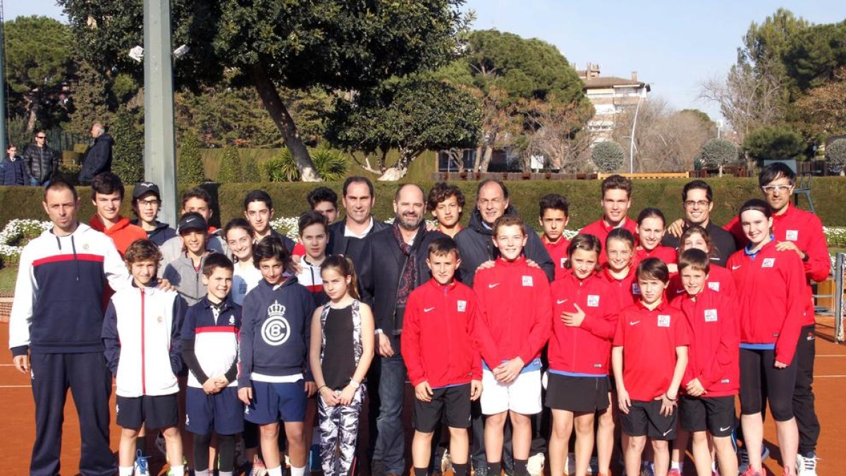 Encuentro de la selección leridana en el Tennis Barcelona