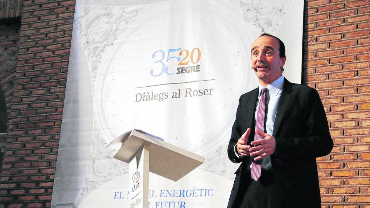 Enrique de las Morenas, durant la conferència al cicle ‘Diàlegs al Roser’ al Parador dijous passat.