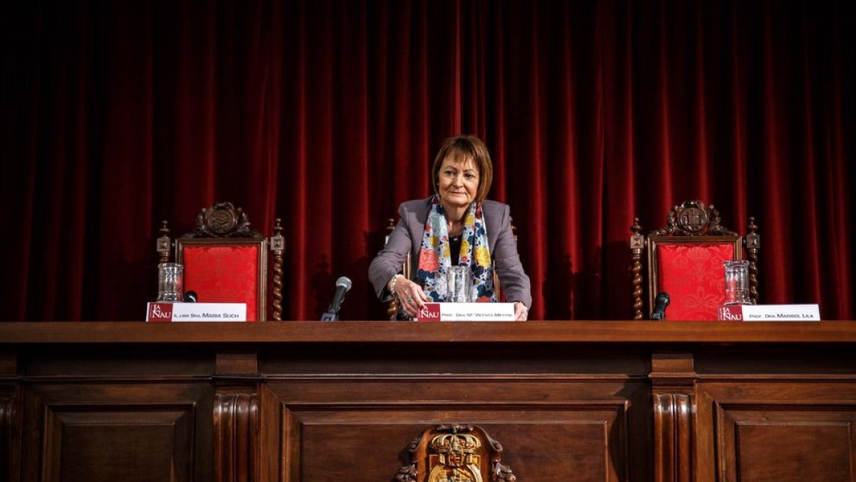 La rectora de la Universidad de Valencia, Mavi Mestre.