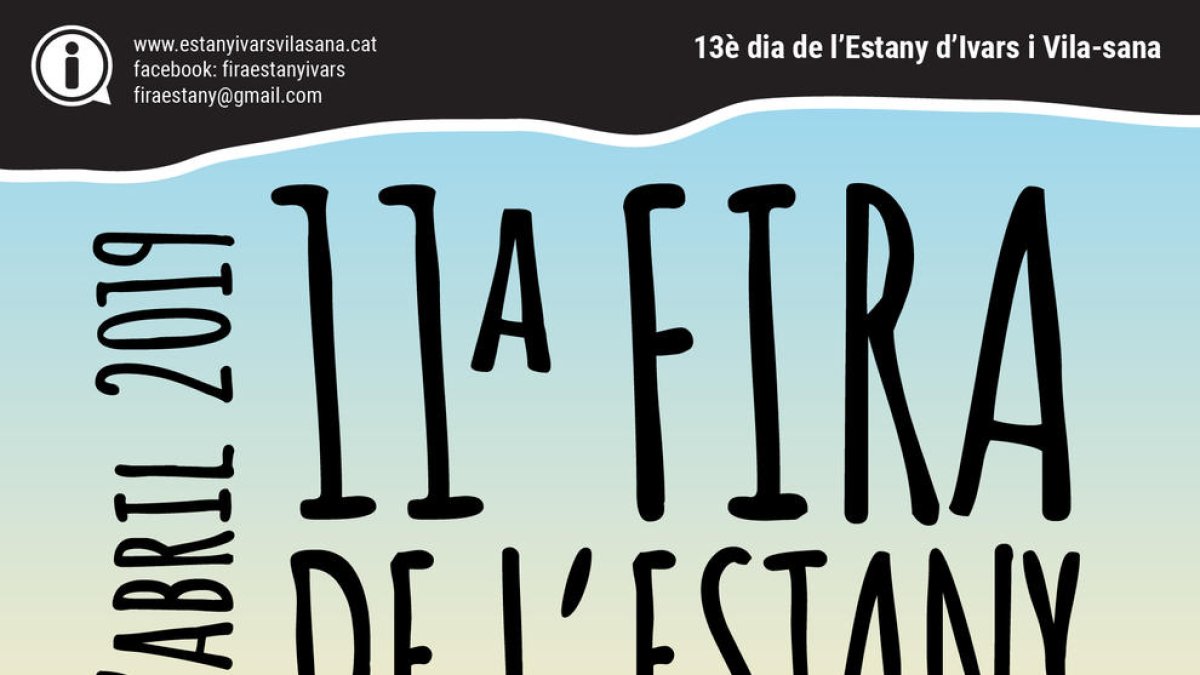 Cartell de la 11 Fira de l'Estany d'Ivars