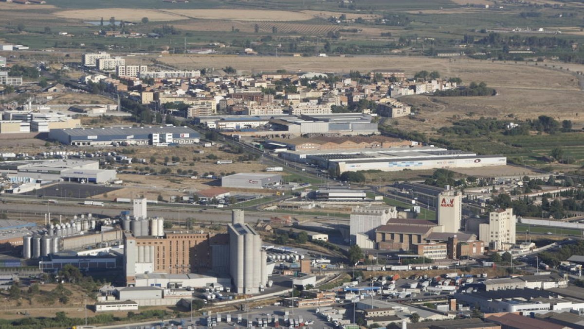 Vista del polígon industrial del Segre a Lleida.