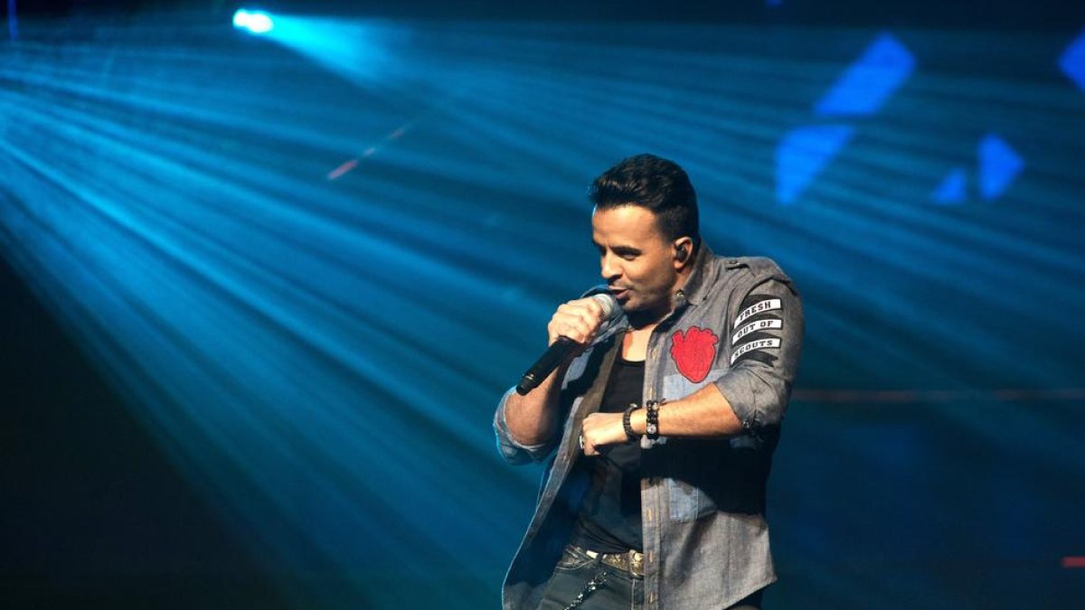 El porto-riqueny Luis Fonsi, durant una actuació a Barcelona.