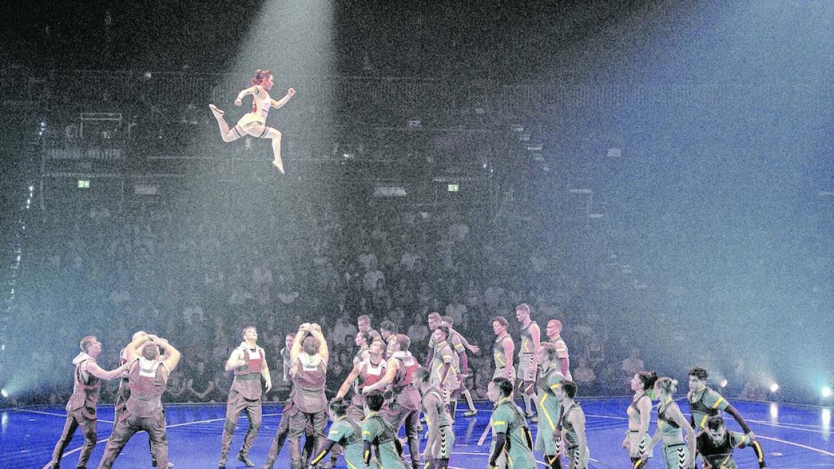 Espectáculo ‘Messi10’ del Cirque du Soleil en Barcelona en 2019.