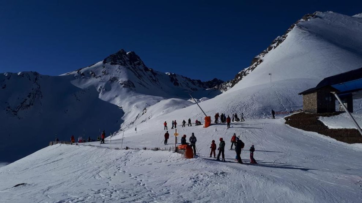 Les pistes d’Espot durant la jornada d’ahir.