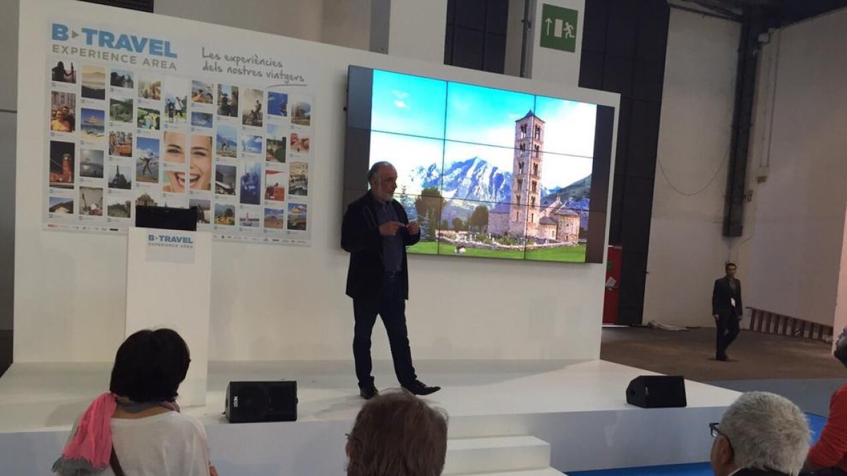 Perelada, en una conferencia en el salón de turismo Fitur de Madrid.